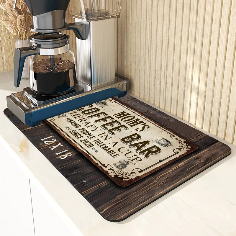 American Style Absorbent Kitchen Draining Mat Coffee Dish Drying Mat Bathroom Drain Pad Tableware Mat Placemat For Table Coaster