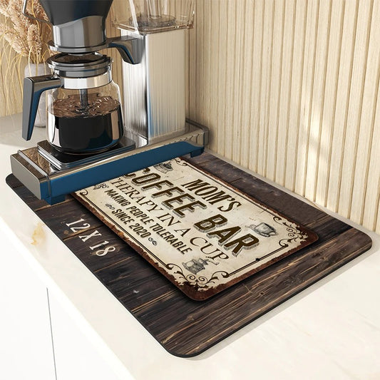 American Style Absorbent Kitchen Draining Mat Coffee Dish Drying Mat Bathroom Drain Pad Tableware Mat Placemat For Table Coaster