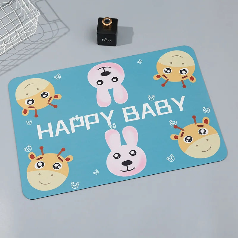 1PC Bathroom absorbent floor mats, bathroom kitchen non-slip floor mats, dust-proof floor mats, home floor mats, entry mats