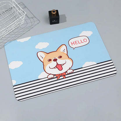 1PC Bathroom absorbent floor mats, bathroom kitchen non-slip floor mats, dust-proof floor mats, home floor mats, entry mats