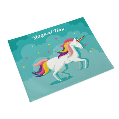 45x32cm Cartoon Pink Table Mat Unicorn Individual Placemats Coasters Set Pad On The Table Cup Pad Place Mats For Dining Table