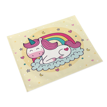 45x32cm Cartoon Pink Table Mat Unicorn Individual Placemats Coasters Set Pad On The Table Cup Pad Place Mats For Dining Table