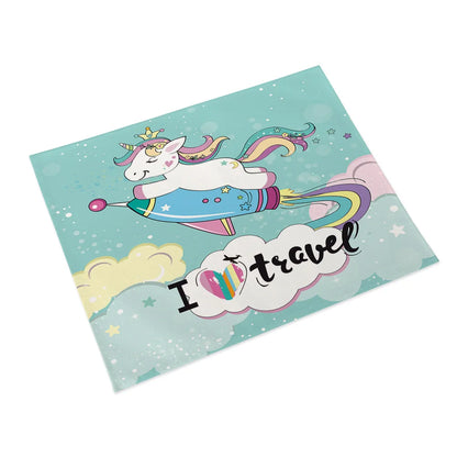 45x32cm Cartoon Pink Table Mat Unicorn Individual Placemats Coasters Set Pad On The Table Cup Pad Place Mats For Dining Table