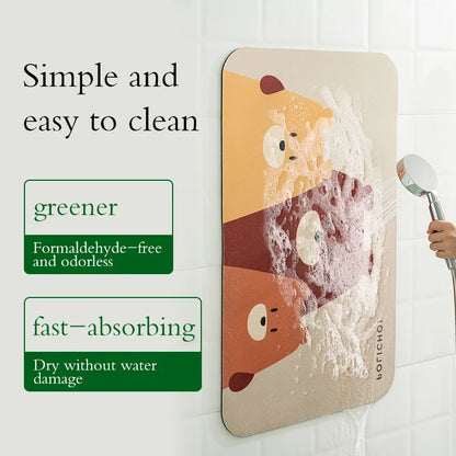 50*80 Diatomaceous Earth Anime Bath Mat Absorbent Bathroom Rug Foot Mats Non-Slip Quick Dry Bathtub Side Carpet Home Decor