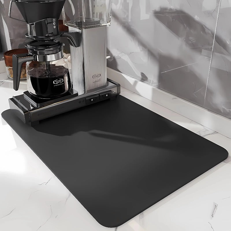 1-2PCS Super Absorbent Mat Anti-slip Coffee Dish Large Kitchen Absorbent Draining Mat Drying Mat Quick Dry Bathroom Drain Pad