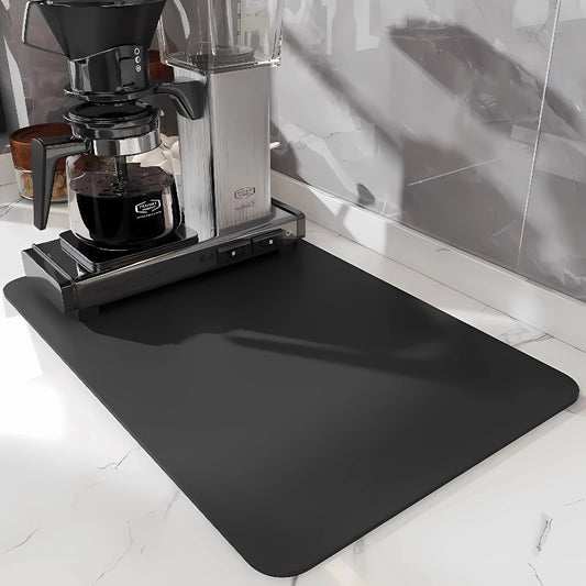 1-2PCS Super Absorbent Mat Anti-slip Coffee Dish Large Kitchen Absorbent Draining Mat Drying Mat Quick Dry Bathroom Drain Pad
