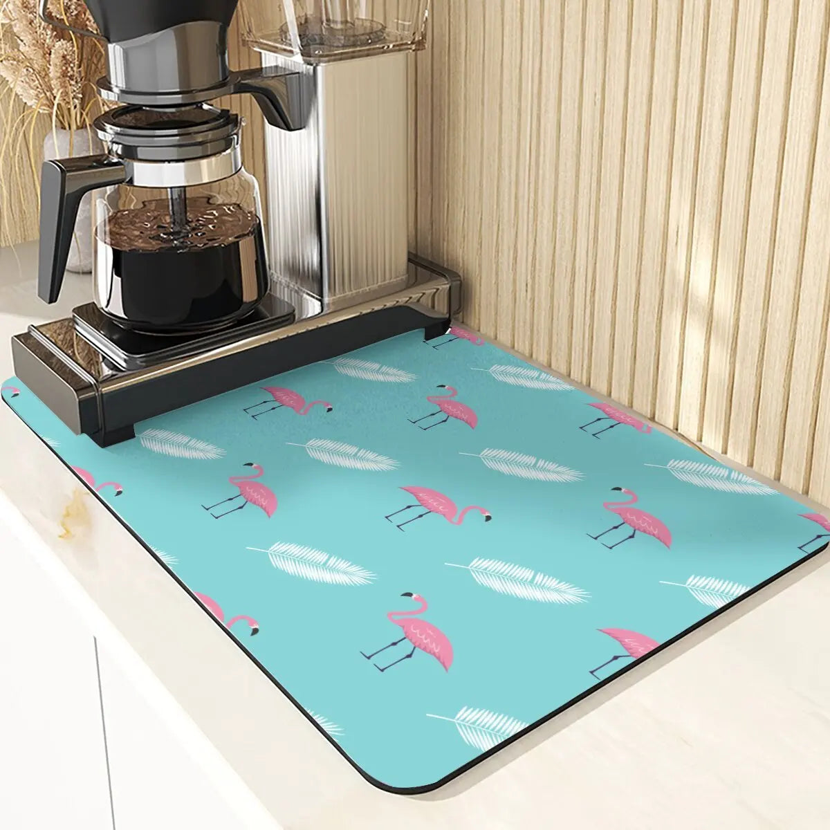 Animal Style Absorbent Drying Mats For Kitchen Coaster Absorbent Drying Mat For Kitchen Birds Pattern Kitchens Dish Drying Mat