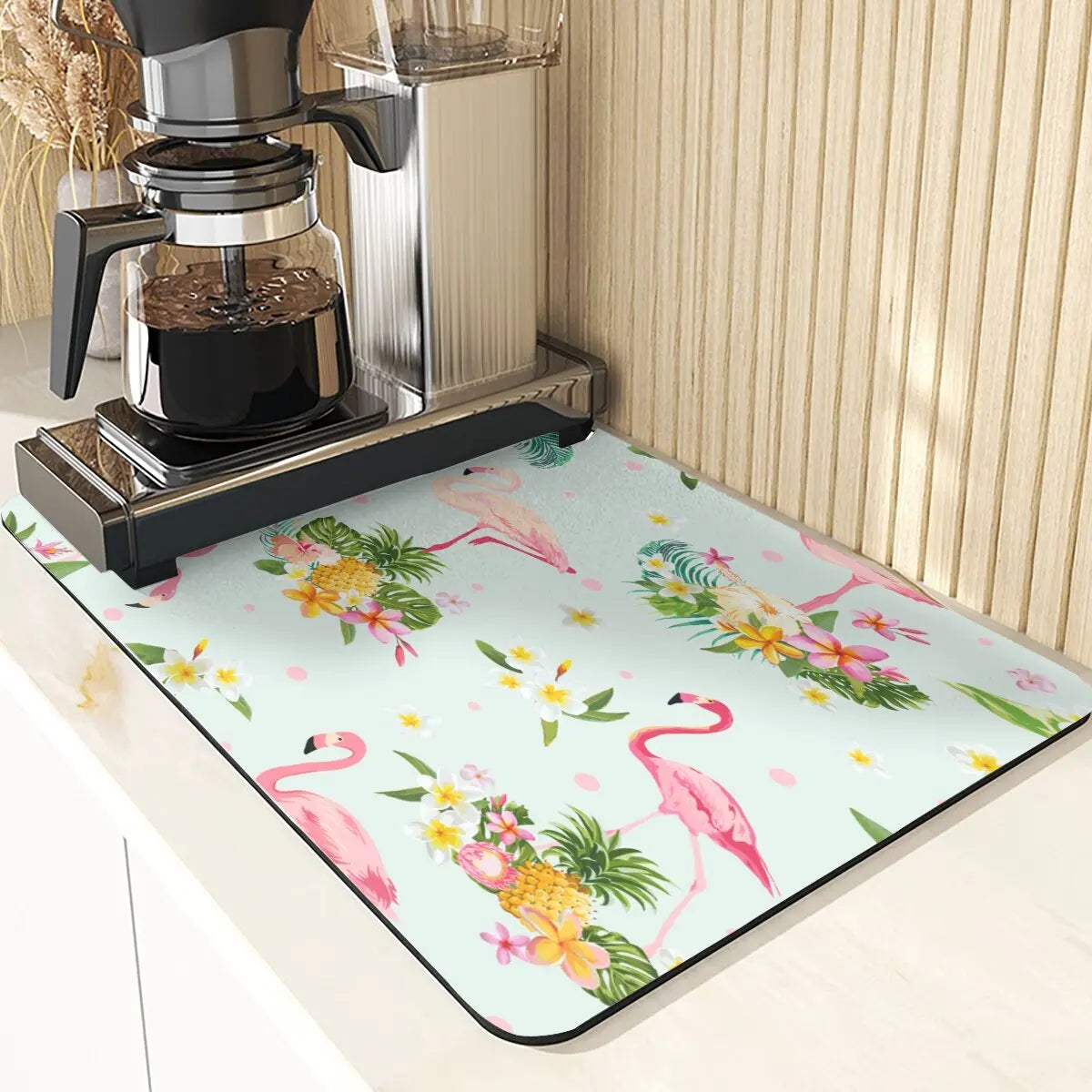 Animal Style Absorbent Drying Mats For Kitchen Coaster Absorbent Drying Mat For Kitchen Birds Pattern Kitchens Dish Drying Mat
