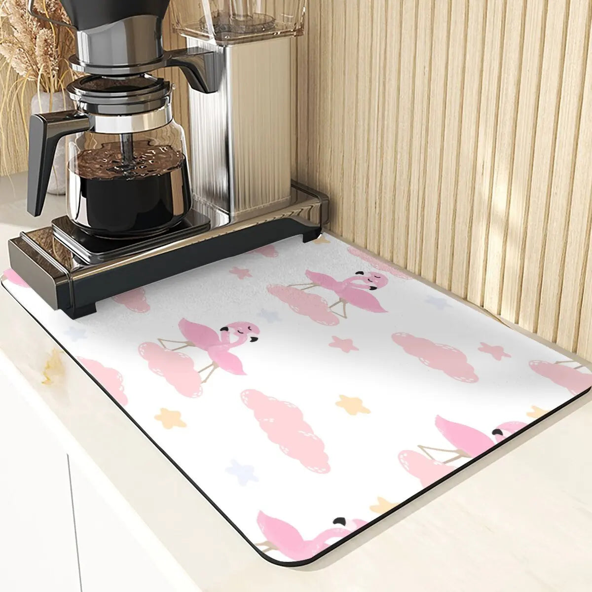 Animal Style Absorbent Drying Mats For Kitchen Coaster Absorbent Drying Mat For Kitchen Birds Pattern Kitchens Dish Drying Mat