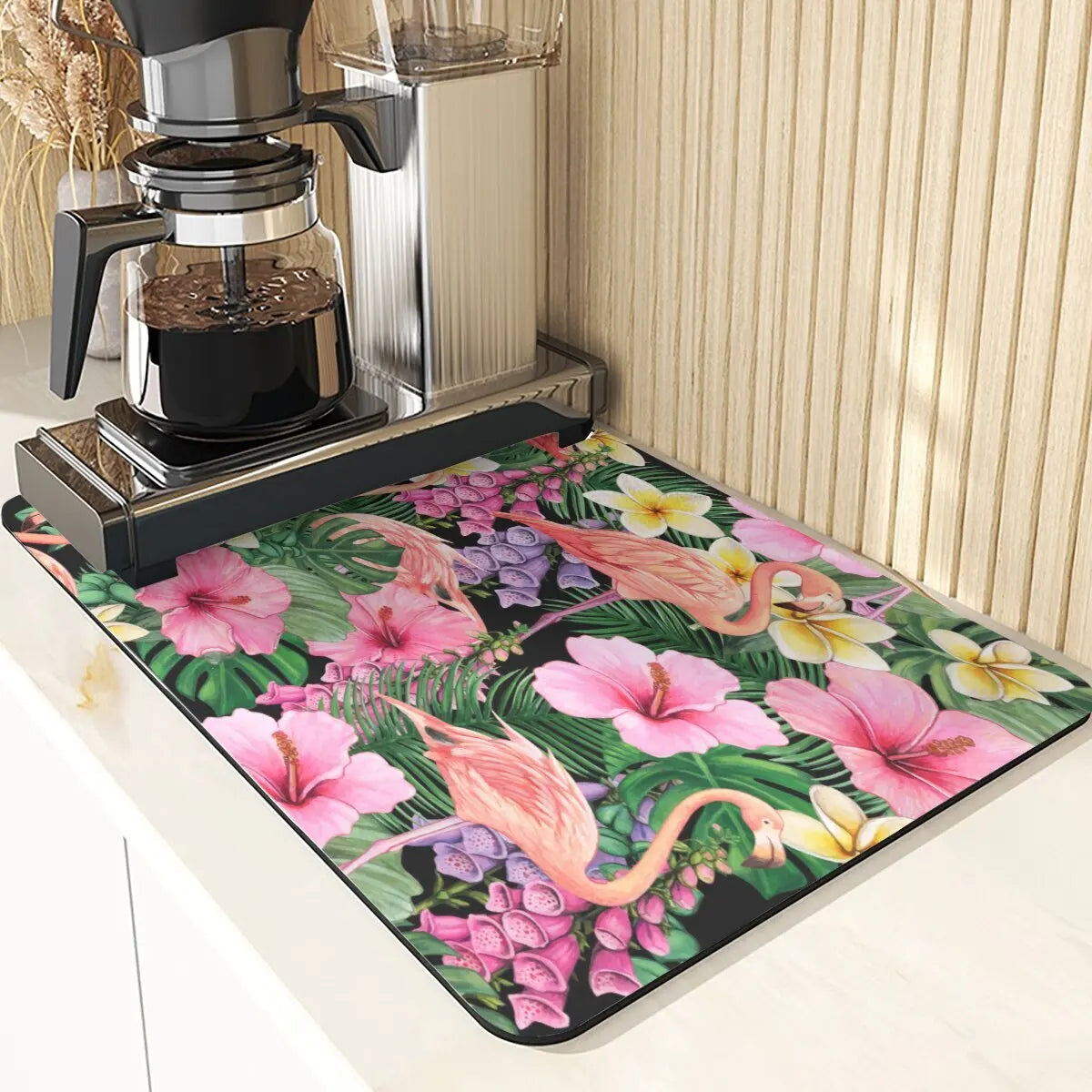 Animal Style Absorbent Drying Mats For Kitchen Coaster Absorbent Drying Mat For Kitchen Birds Pattern Kitchens Dish Drying Mat