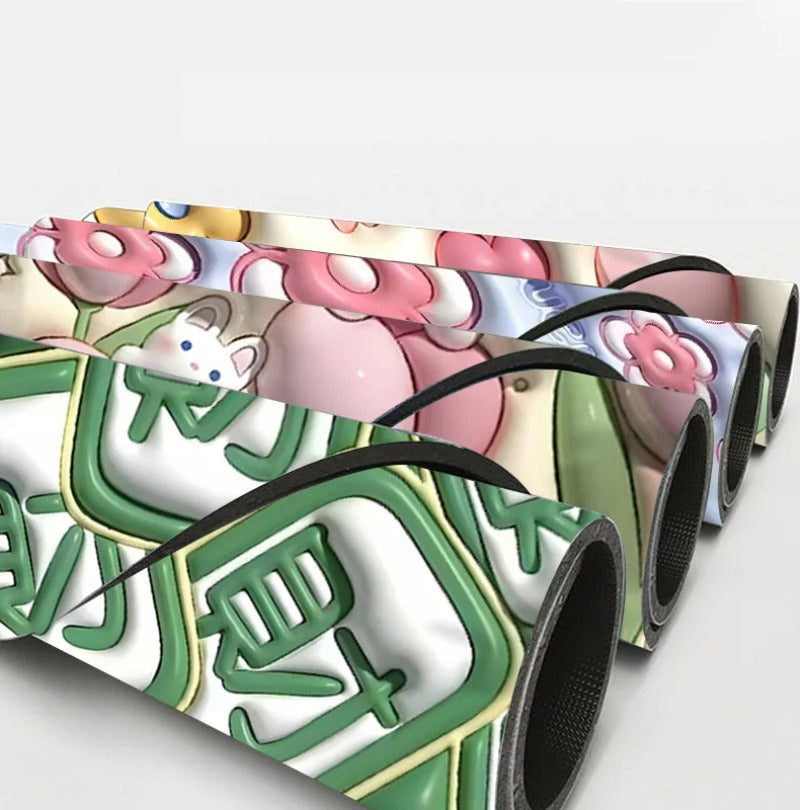 3D Inflatable Diatom Mud Absorbent Bath Mats, Quick Drying, Non-slip Mat, Bathroom Carpet, Can Be Customized